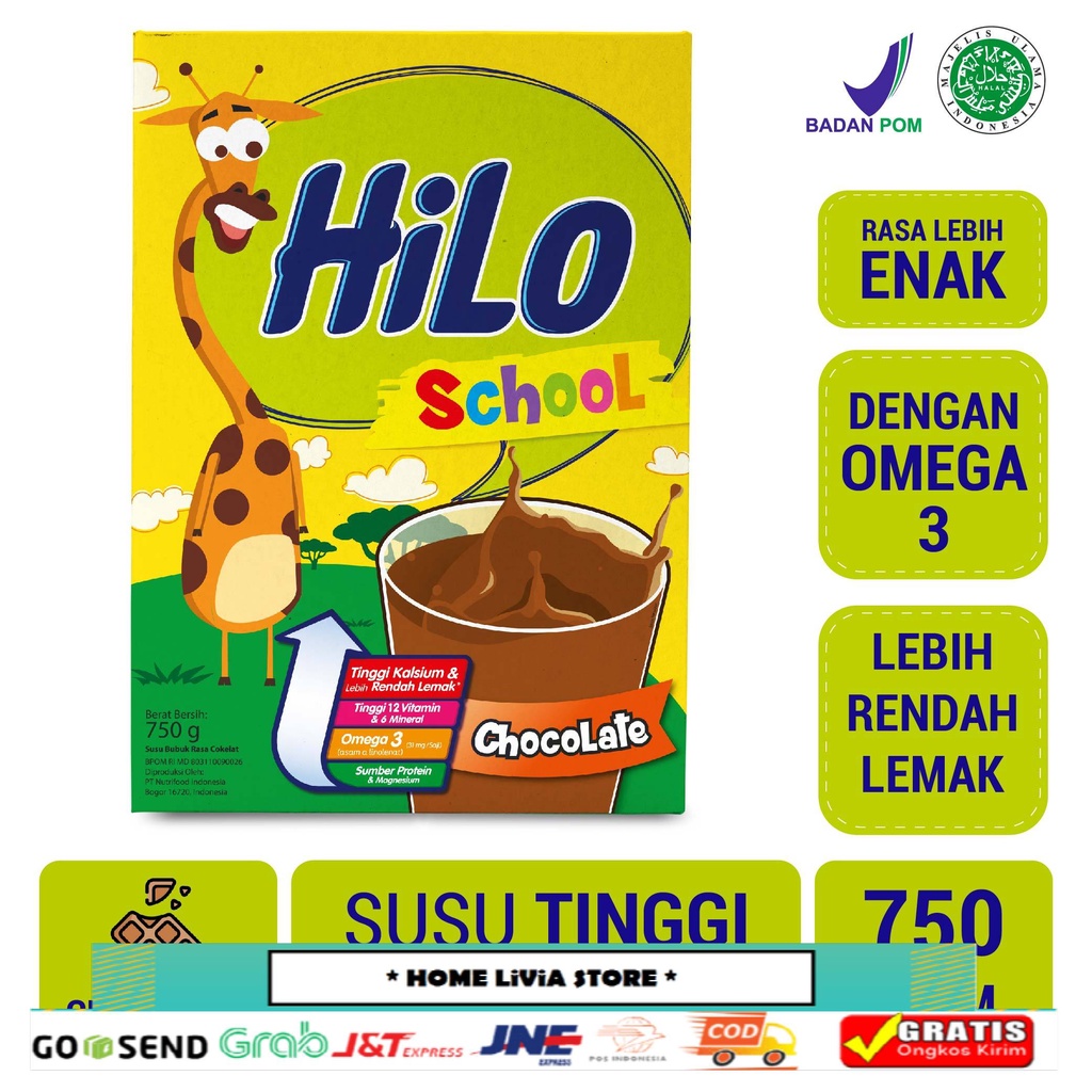 

HiLo School Susu Bubuk Chocolate 750 gr