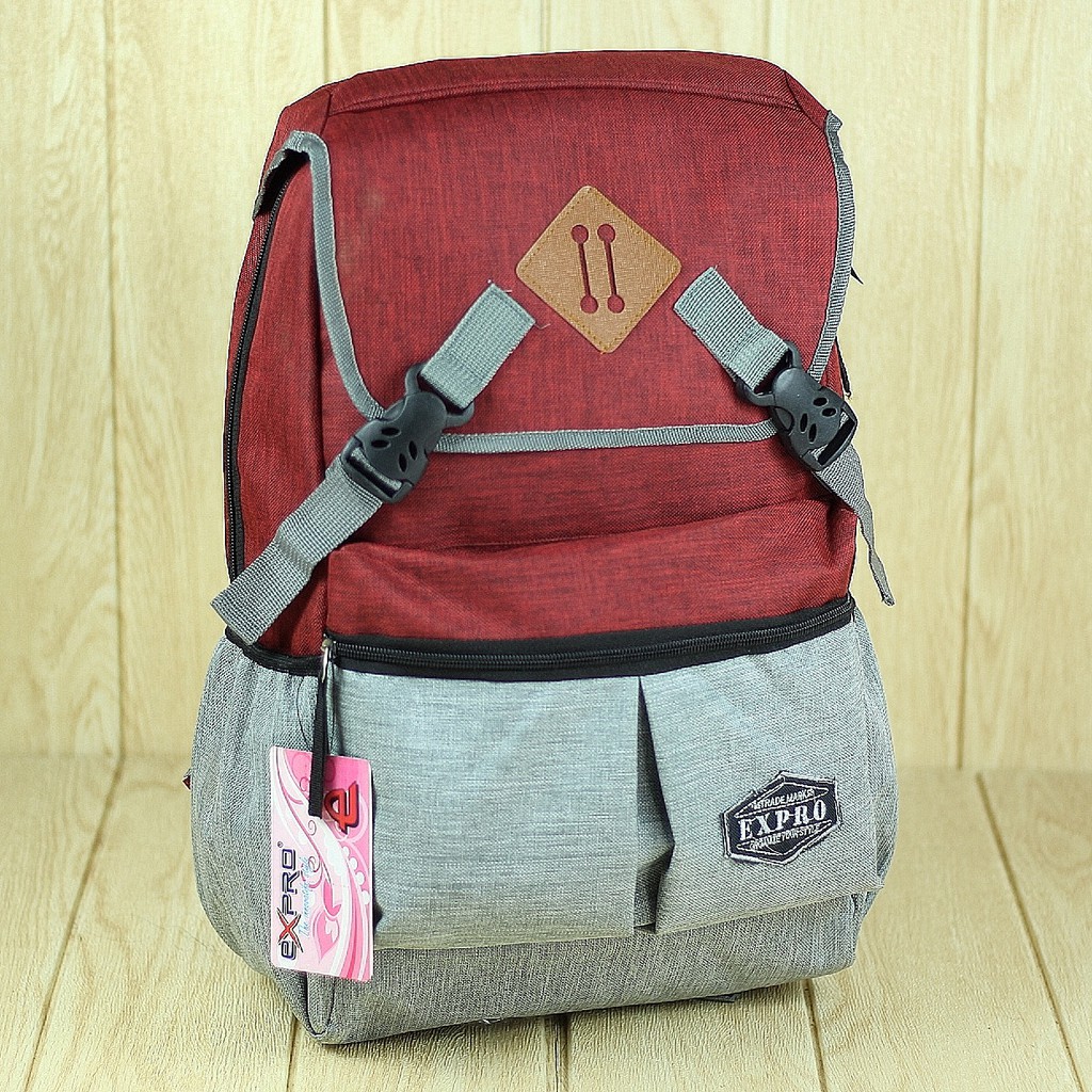 Tas Ransel Distro Expro Keren Fashionable Backpack Sekolah Hangout