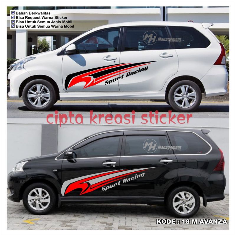 sticker stiker mobil Avanza new Avanza old Xenia