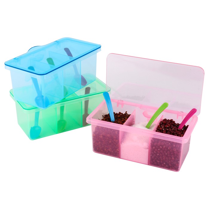 Spice Box Tempat  Bumbu  Dapur  Murah  3 in 1 Shopee Indonesia