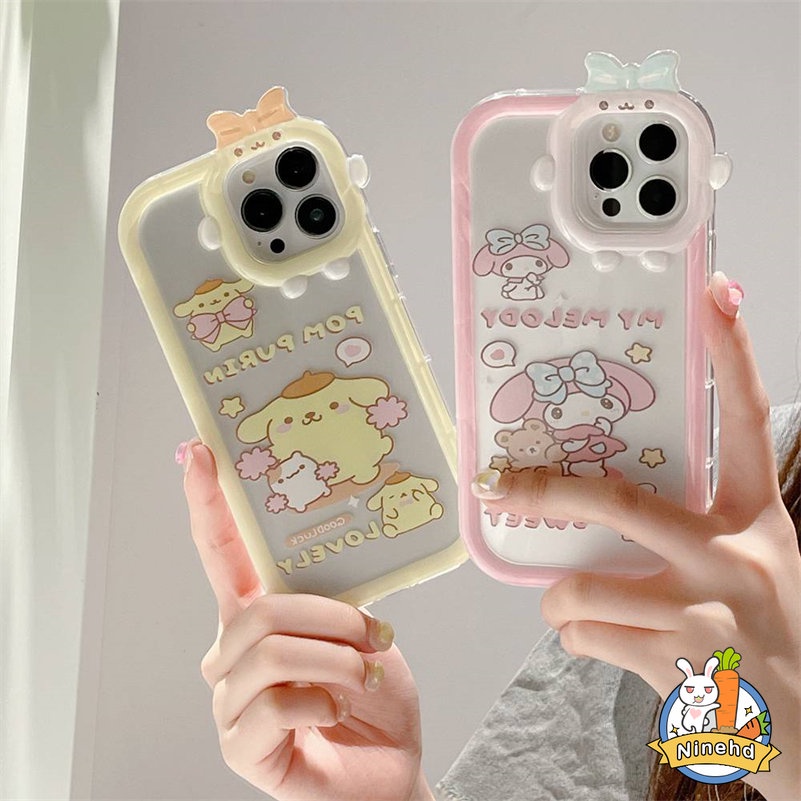 Soft Case Pelindung Desain Monster Kecil Tahan Banting Untuk iPhone 14 13 12 11 Pro Max X Xr Xs Max 7 8 6 6s Plus SE 2020