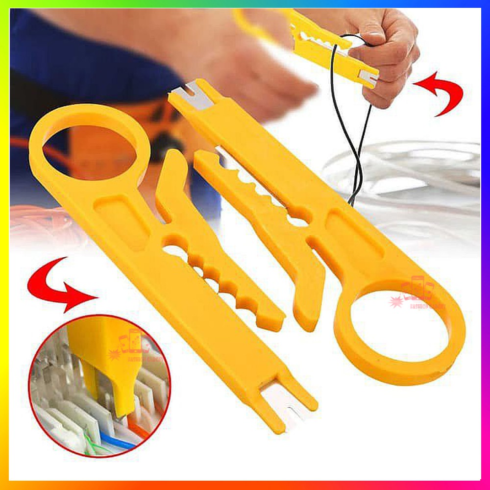 Alat Pengupas Kulit Kabel / Rotary Wire Stripper / Tang Pengupas Kabel Alat Kupas Kulit Kabel Putar LAN Cutter - Warna Acak