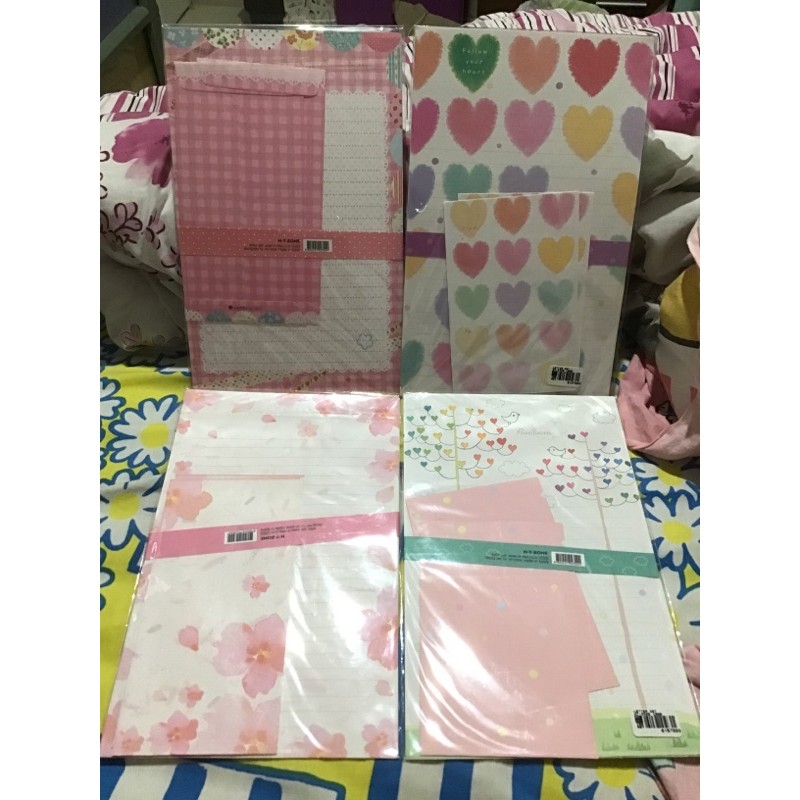 

LOVE FLOWERS LETTER SET KERTAS SURAT KOREA IMPORTED MEMO STICKY NOTE STATIONERY