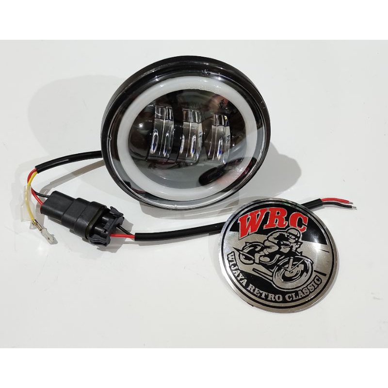 Lampu Depan Daymaker C70 4.5 Inch Foglamp LED Angel Eyes  Dot Sae