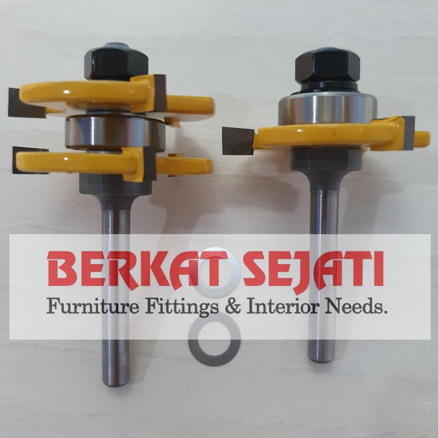 Mata Router Profil 609-411 TONGUE & GROOVE Penyambung Sambungan Kayu