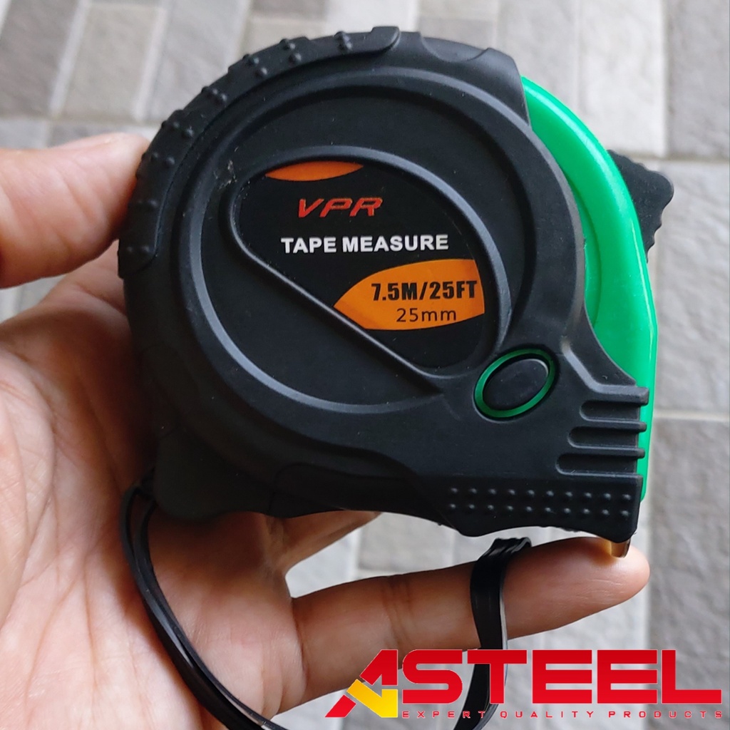 ASTEEL Meteran rol tukang bangunan panjang 3 meter 5 meter 7,5 meter - Measuring tape original