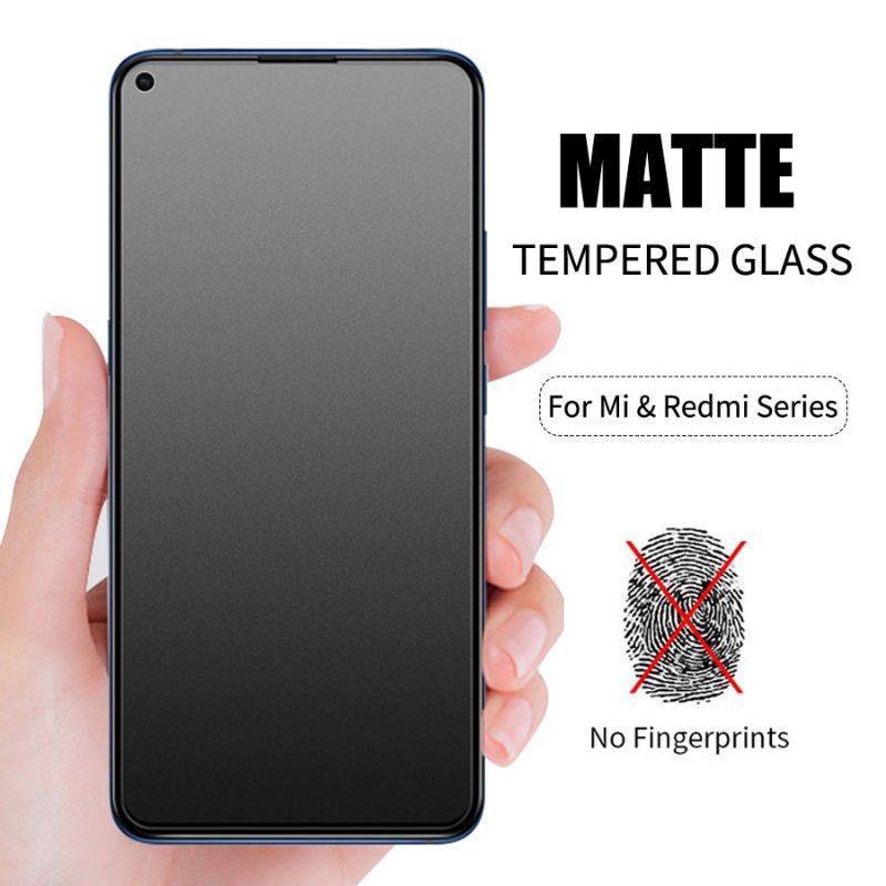 Matte Glass Xiaomi Redmi Note 5 Note 4 Note 4x Note 5 Pro Note 5a Note 5a Prime Note 6 Note 6 Pro Note 7 Note 7 Pro Note 8 Note 9 Note 9 Pro Note 9s Note 9t Note 9 Pro Max Tg Matte Anti Glare Anti Minyak