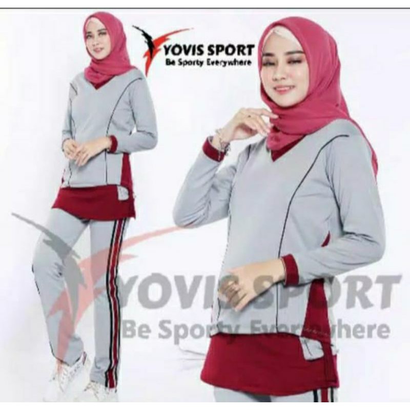 Setelan Olahraga Wanita'Setelan Senam Wanita'Setelan Zumba Wanita'Setelan Yoga Wanita'Setelan Aerobik Wanita'Setelan Yovis Sport'Setelan Training Wanita'Setelan Yoga Wanita-Silver Maroon