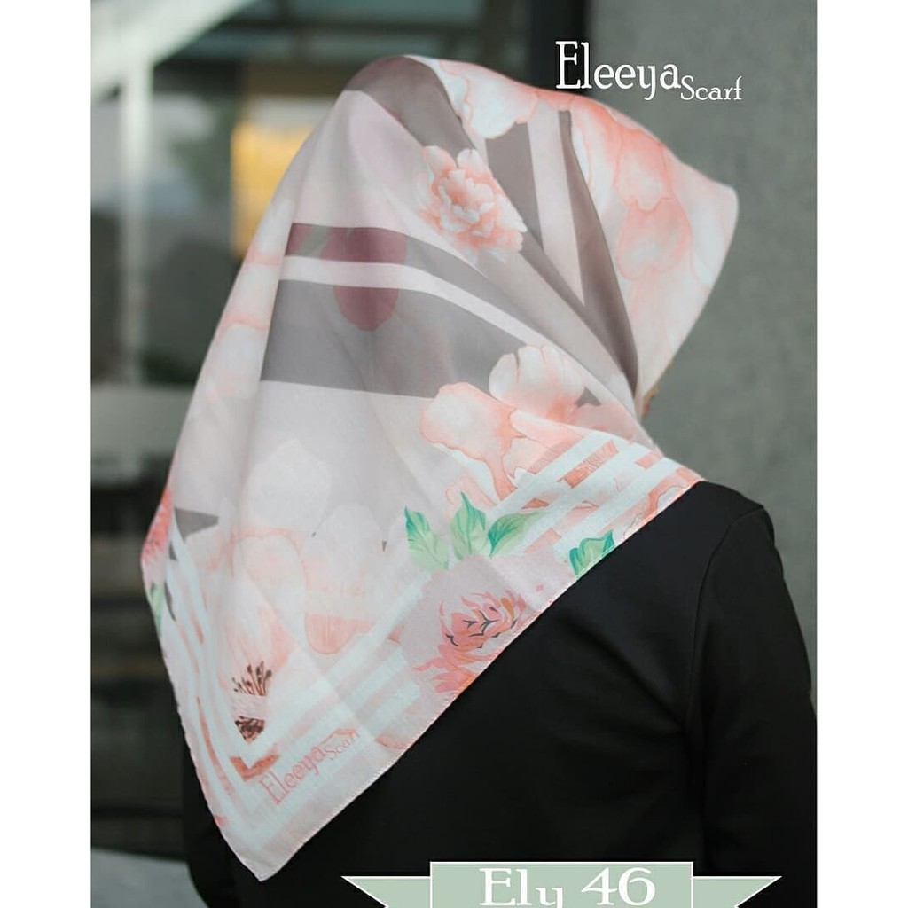 HIJAB SEGIEMPAT PRINTING II Eleeya Scarf ELY 46