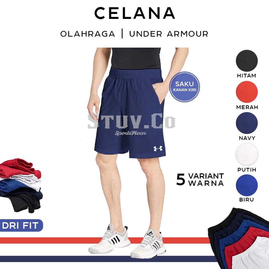 CELANA PENDEK OLAHRAGA SAKU POCKET RUNNING WASIT FASHION PRIA WANITA