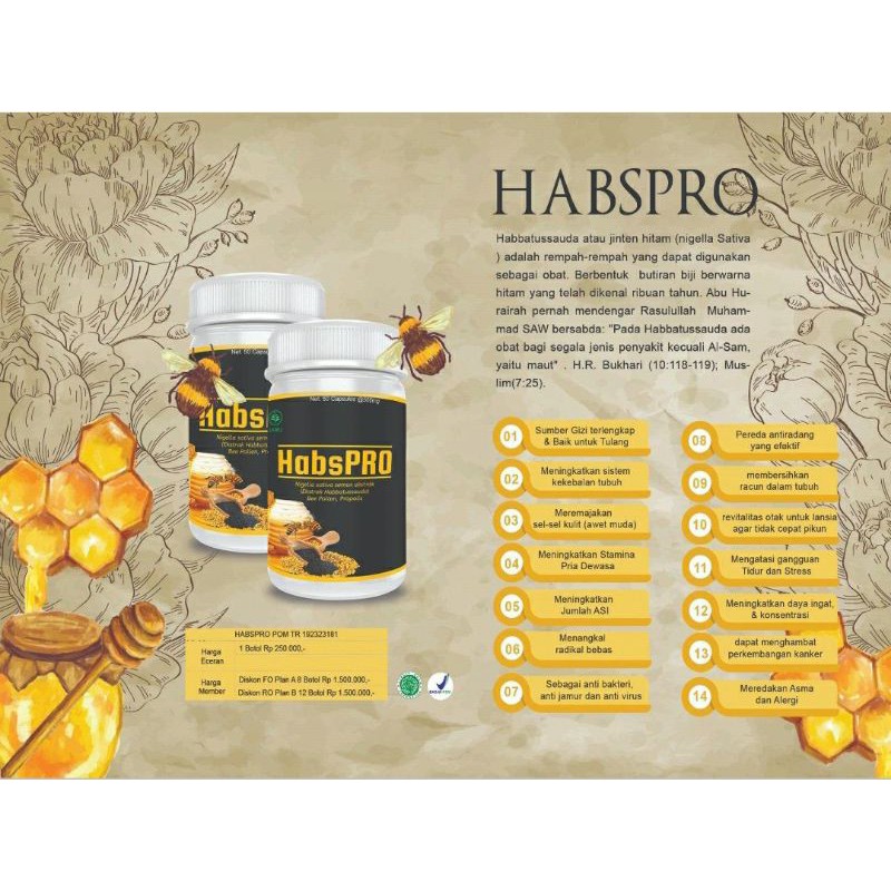 HABSPRO isi 50 kapsul