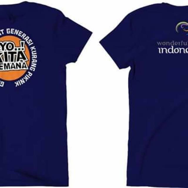 Kaos wonderful Indonesia pariwisata busmania elf mania