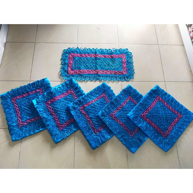 Sarung Bantal Kursi Sulam Usus