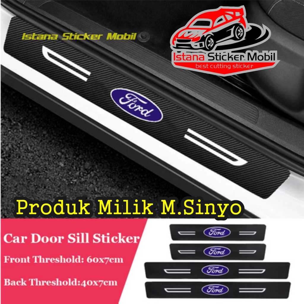 stiker pelindung mobil FORD RANGER EVEREST FORD FOCUS SILLPLATE MOBIL FORD FIESTA ESCAPE carbon 3d