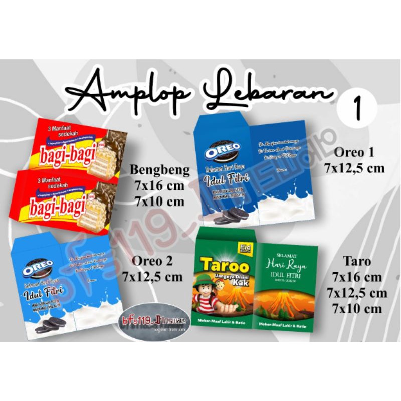 

AMPLOP LEBARAN IDUL FITRI KARAKTER MURAH 1 PACK 10 PCS