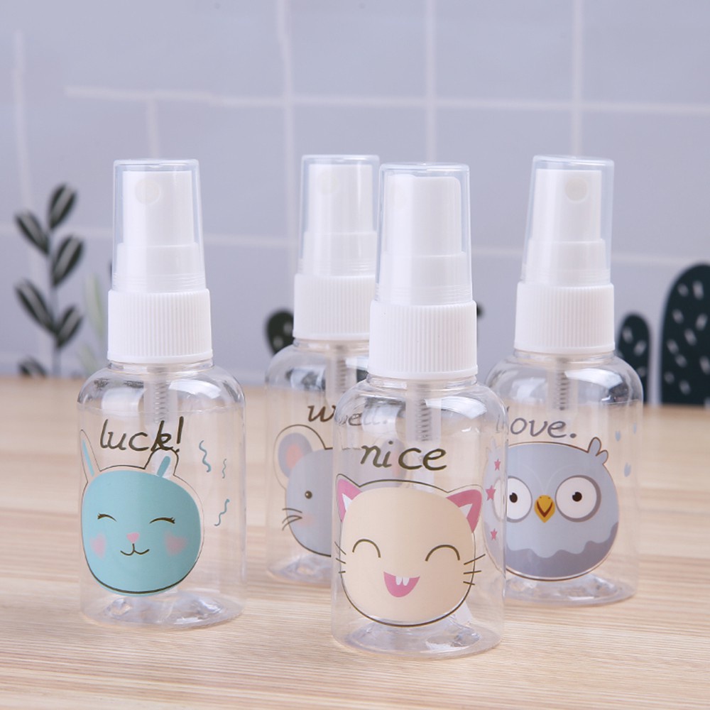 Botol Spray Kosong Isi Ulang Bentuk Nanas Bahan Plastik Warna Acak Untuk Sampo / Lotion / Kosmetik / Makeup