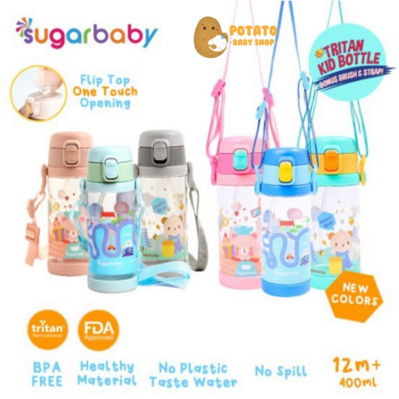 Sugar Baby Tritan Kid Bottle 400 Ml - Botol Minum Anak