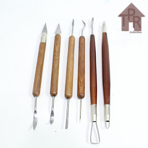 Butsir Set / Alat Ukir Tanah Liat / Modeling Tool - 6pcs