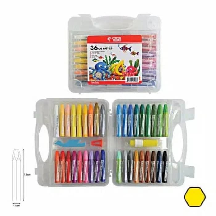 

Crayon Titi Oil Pastel Asli 36 warna