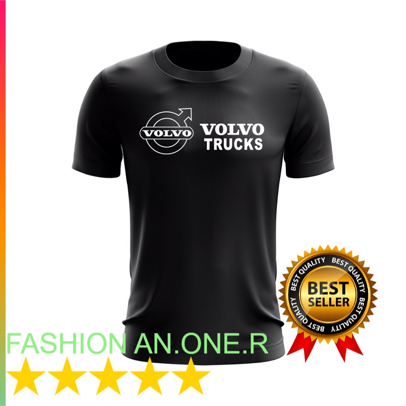⭐️⭐️⭐️⭐️⭐️BAJU VolvoTruck T Shirt untuk Abam Lori / BAHAN KATUN COMBED 30S / Baju Kaos Laki Laki Dew