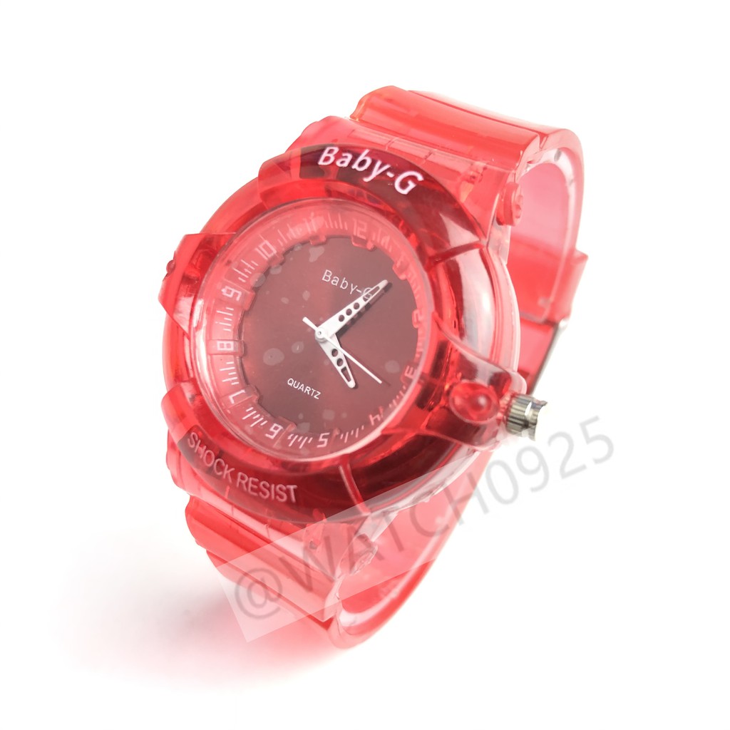 COD JAM TANGAN WANITA RUBBER MAGNET MURAH CASIO BABY G TRANSPARANT IMPORT GROSIR MURAH G-SHOCK A26