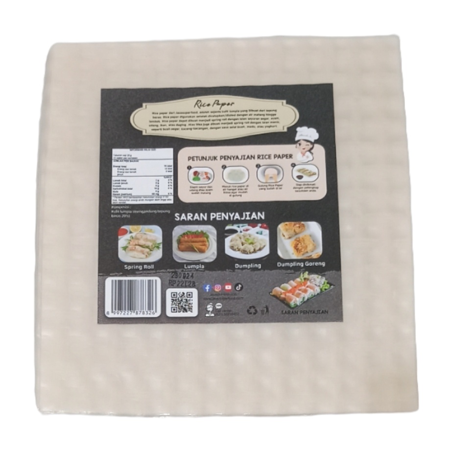 

Rice Paper Kulit Lumpia Vietnam Rice Roll Spring Roll - KOTAK