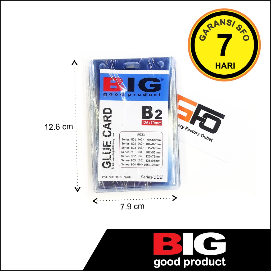 ID Card Mika Big B2 126mm x 79mm (Name Tag / Glue Card ...