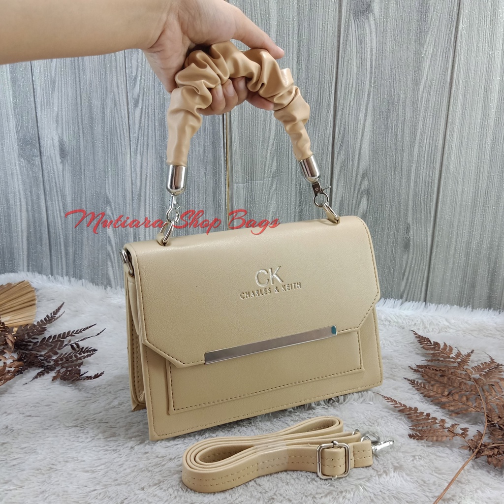Tas Selempang CK Behel Silver Tali Jinjing Kriteng Terbaru