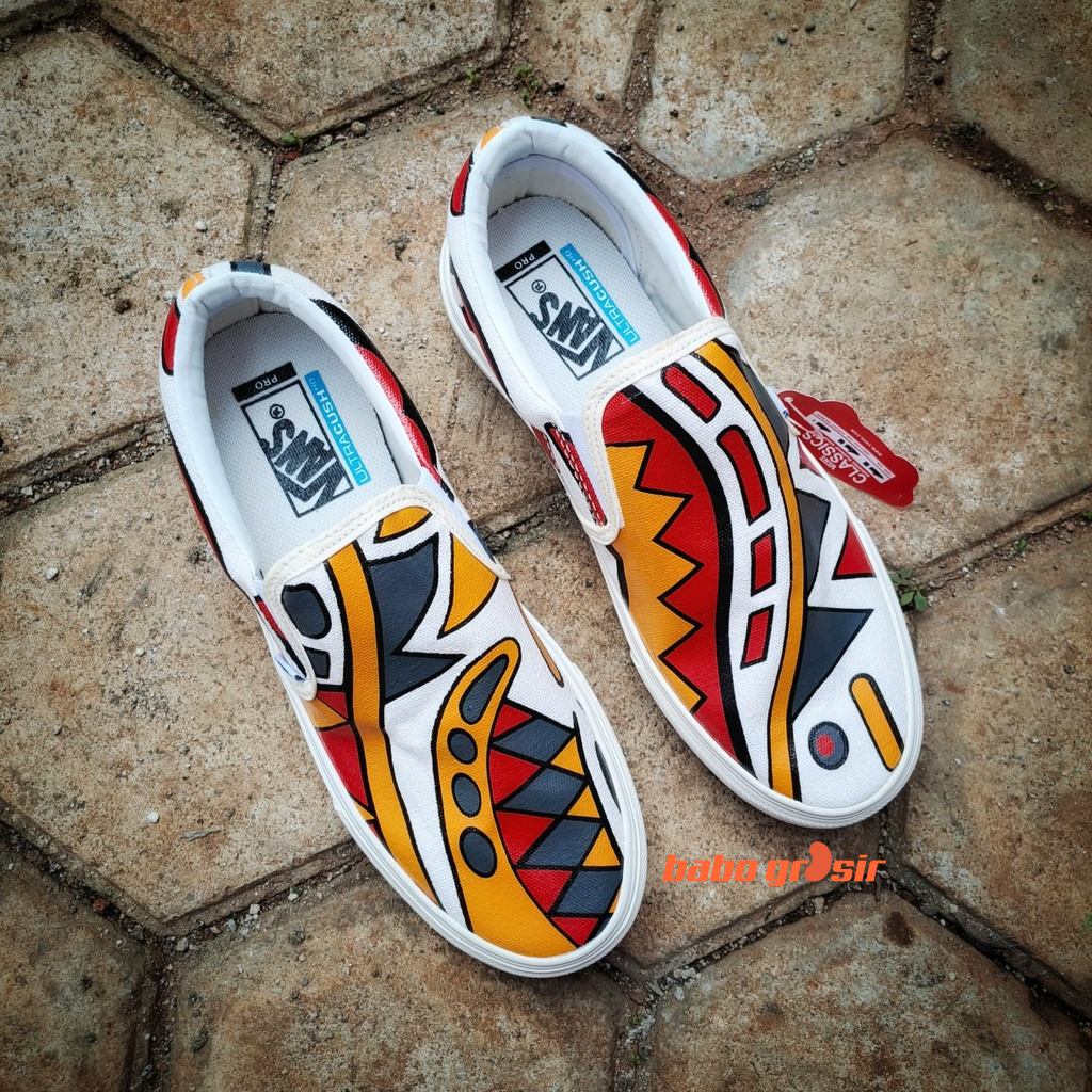 PROMO Sepatu Vans Slip On Anaheim Printed | Sneakers Pria dan Wanita TOP Quality Import Premium, Harga Murah, Kualitas Mewah