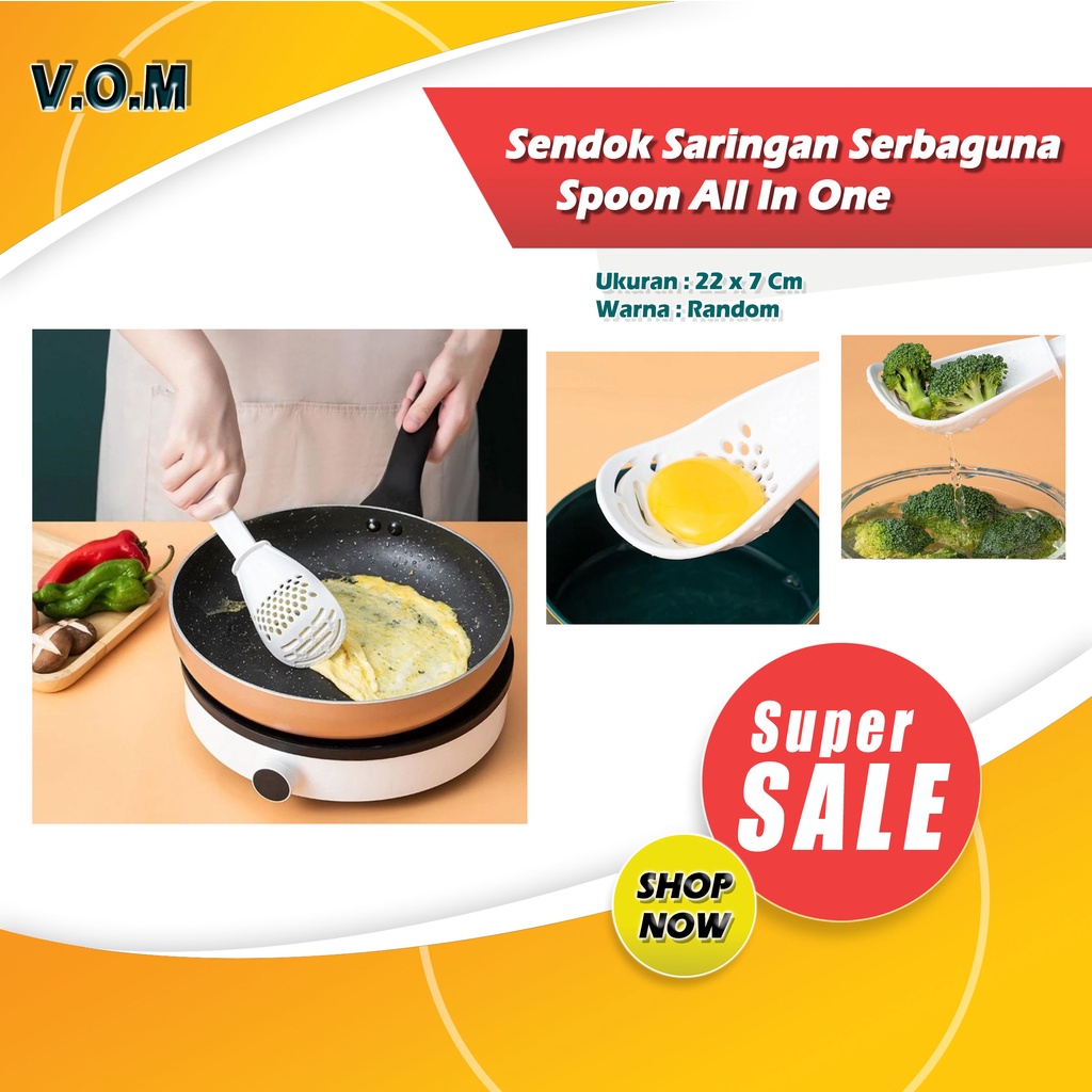 Sendok Saringan Serbaguna Centong Nasi Sayur Spoon All In One 0780