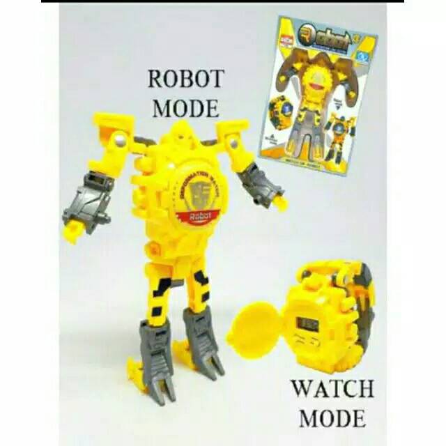 (SS) Jam Tangan Anak Cowok Karakter Mode Robot Watch