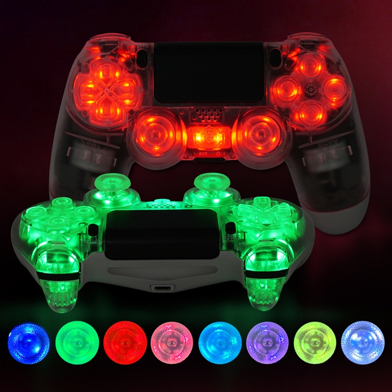 Btsg Multi-Warna Luminated D-pad Thumb Sticks LED Mod Untuk Pro Controller Tombol Wajah DTF LED Mod Kit Untuk Controlle