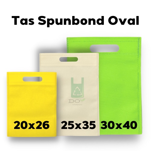 

[TERMURAH] Goodie Bag Oval Spunbond Tersedia Dalam 3 Ukuran