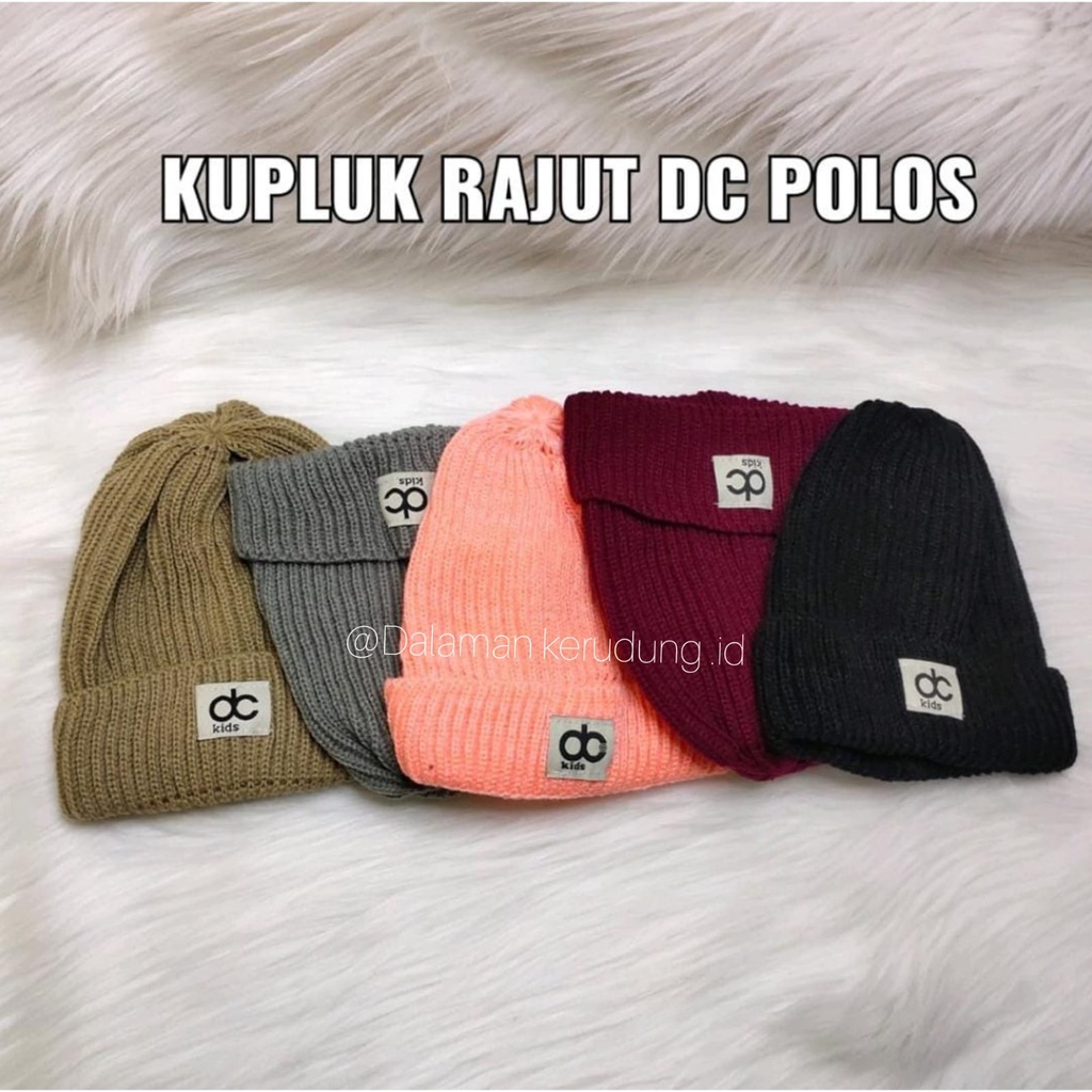 Kupluk Rajut Premium DC KIDS POLOS