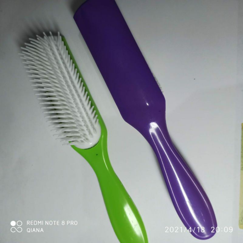 Hot item Sisir rambut plastik tebal pelurus rambut blow hair stile comb