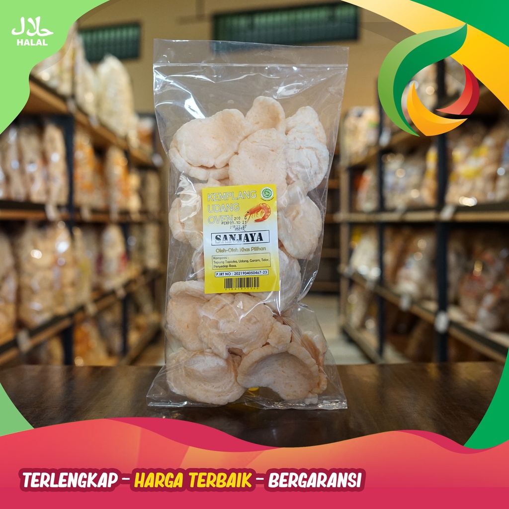 

Kemplang udang oven merk Sanjaya khas bangka 160gr