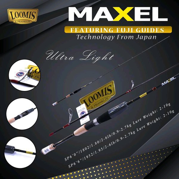 joran loomis maxel 662 joran ultralight joran ul