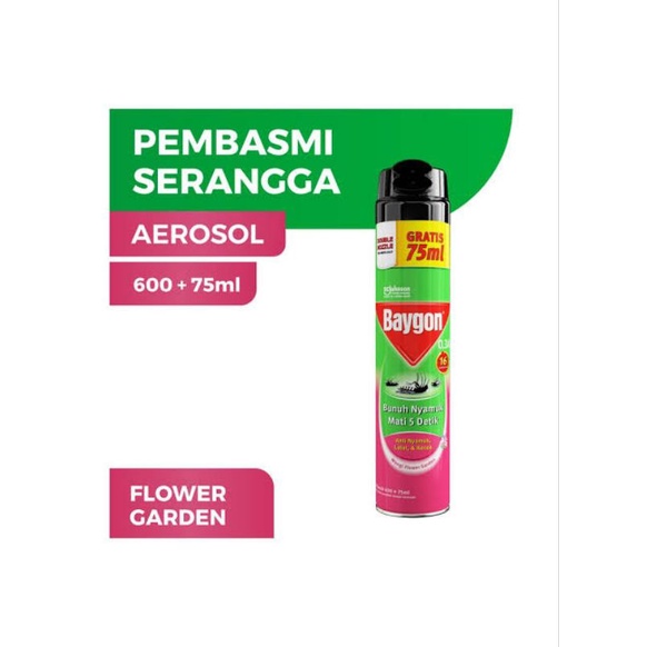 Baygon Aerosol 600 ml Pembasmi Serangga ORIGINAL-BPOM