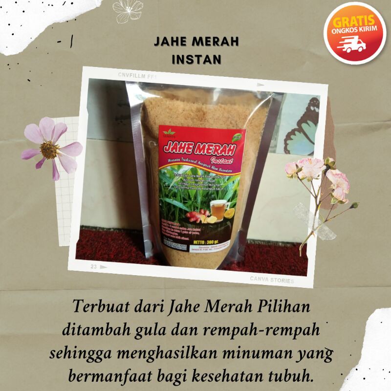 

Jahe Merah Bubuk 300 gram (Murni 100%) / Bubuk Jahe Merah / Jahe Merah Instan