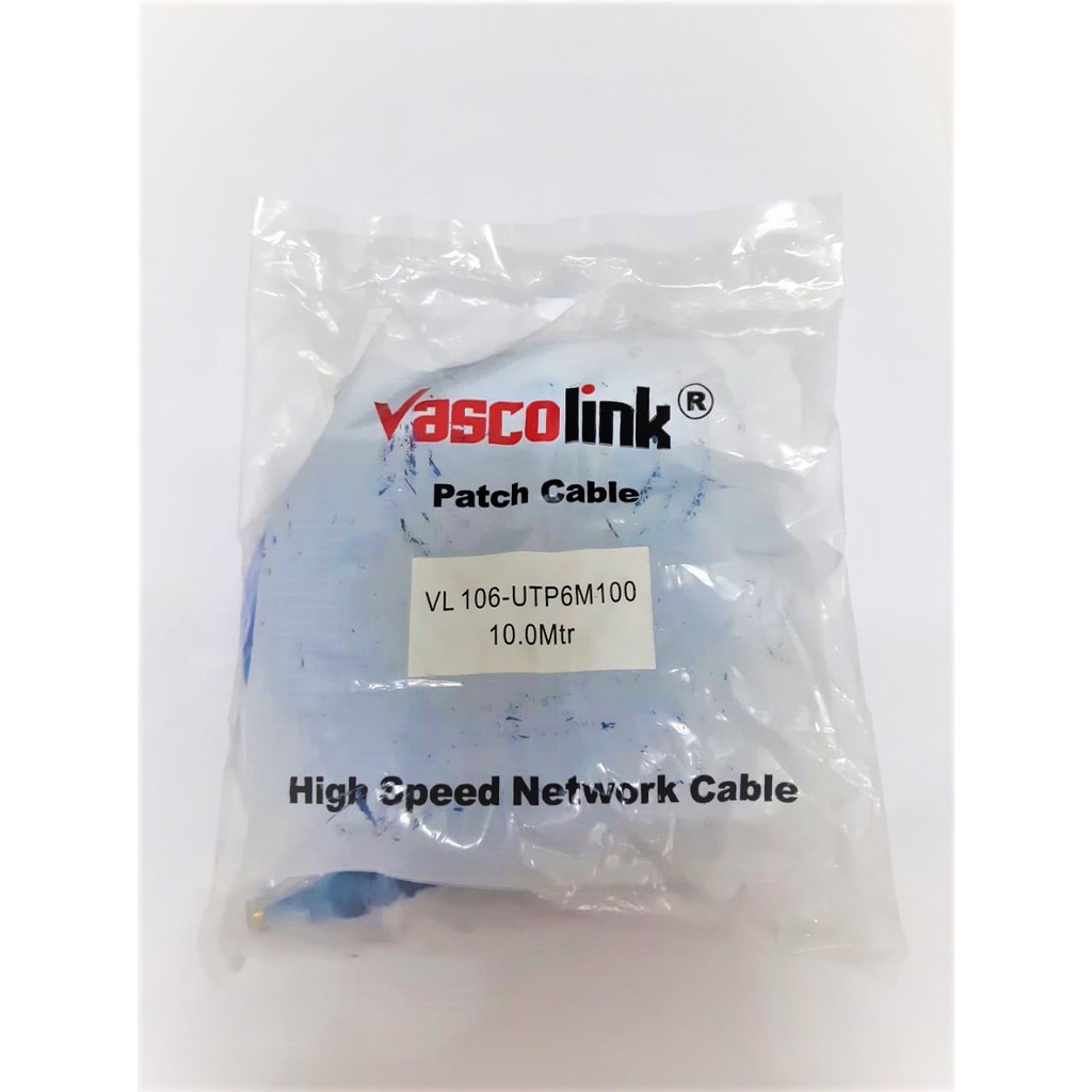 Kabel Utp Lan Vascolink UTP6M100 10Meter High Speed
