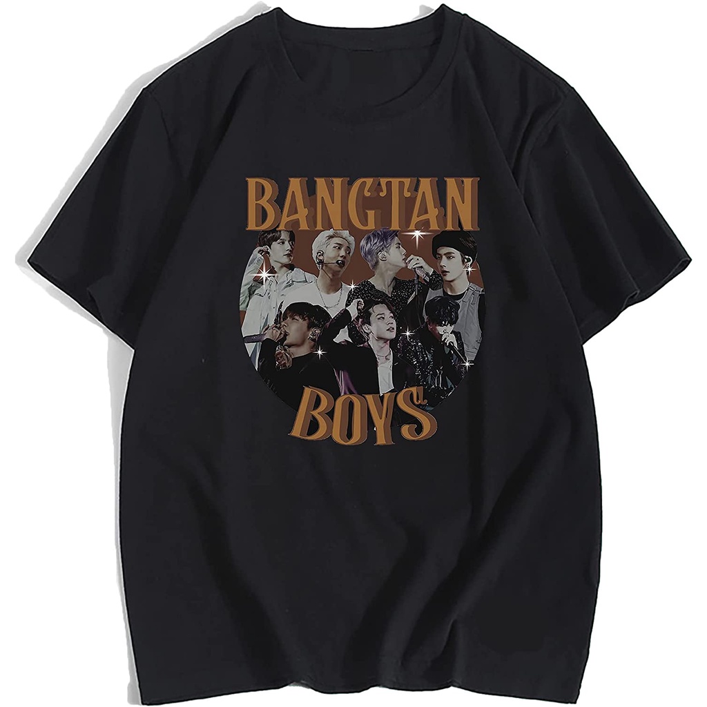 Kaos Baju BTS Bangtan Boys Circle Logo Kpop K-Pop T-Shirt