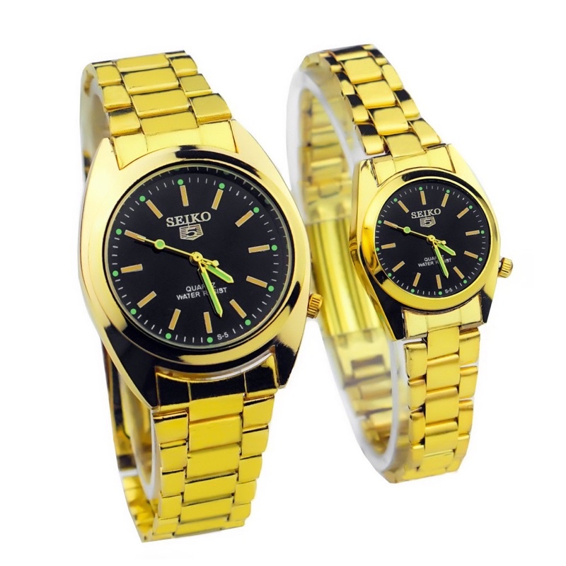 Jam Tangan Seiko 5 Quartz Rantai Water resist ( BISA COD )