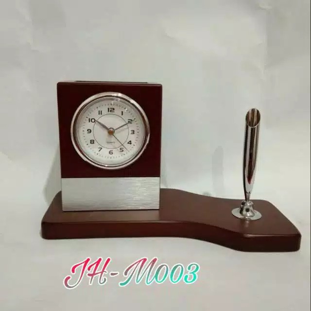 JH 003 / Jam meja / Jam meja kayu / Jam promosi / Jam souvenir