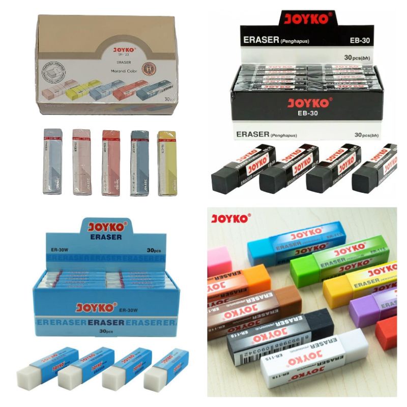 

JOYKO ERASER PENGHAPUS WARNA PANJANG ER-115/EB30-ER30W-ER123