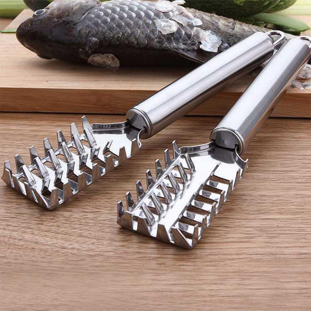 HOVELSHOP Alat Pembersih Sisik Ikan Stainless Steel Alat Serutan Sisik Ikan Murah Anti Karat