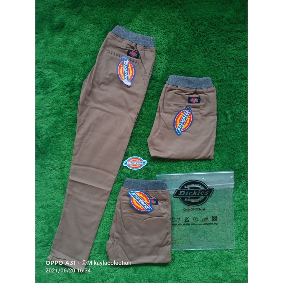 Celana Chino RIP Pinggang Karet Panjang Mocca Dickies