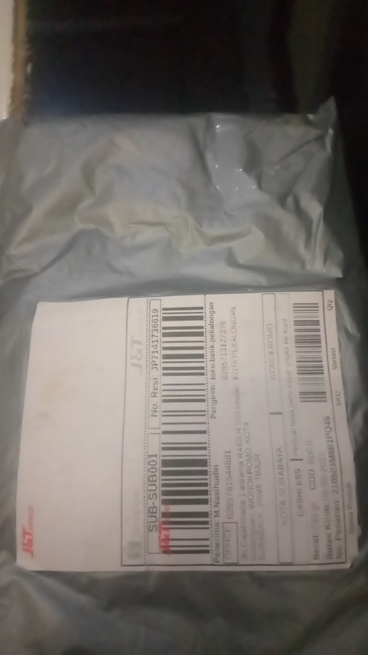 Kemeja Batik Pria Lengan Panjang Size M L Xl Xxl Bswart