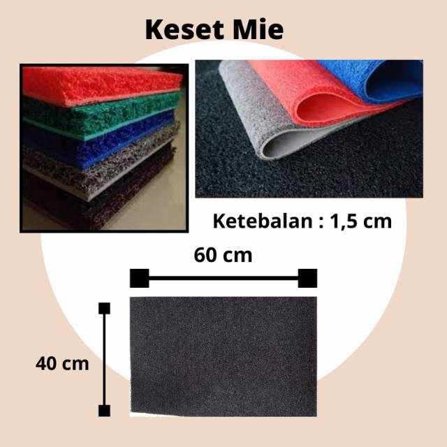 Keset Mie Tebal/ Keset Bihun PVC 60 x 40 cm tebal 16mm