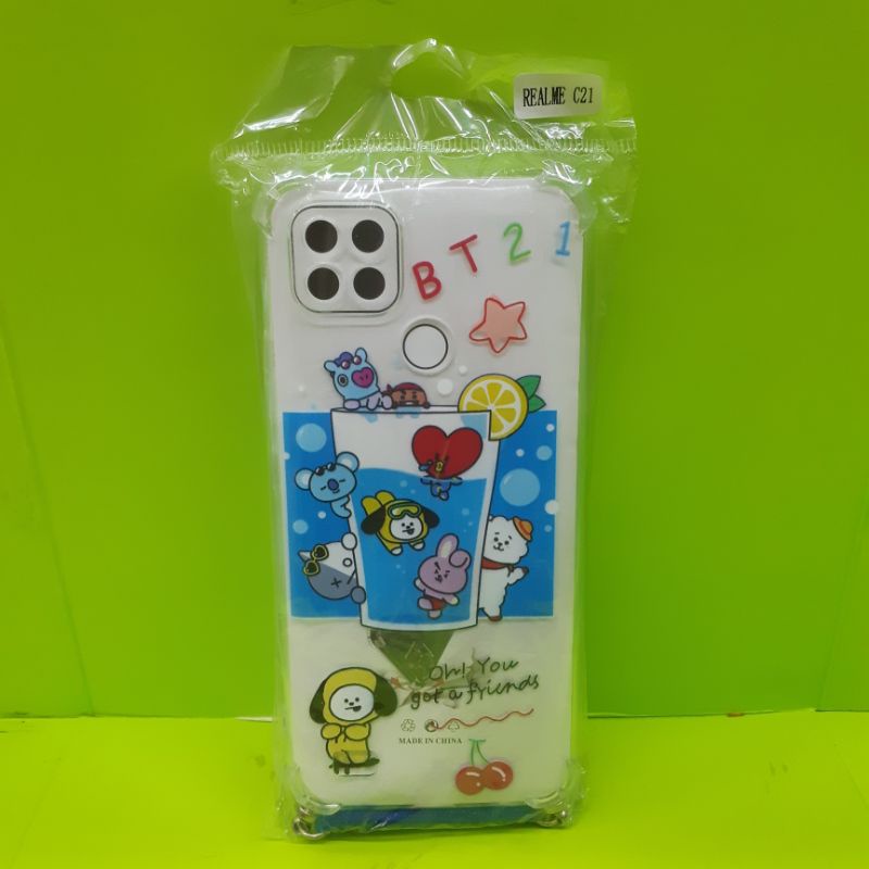 case gantung karakter Bts realme c21