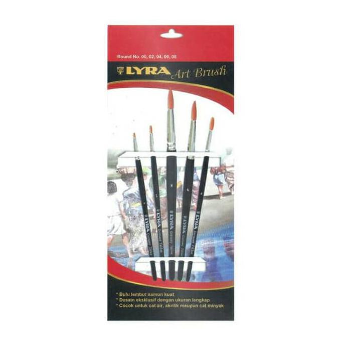 

IREADY STOCKl Art brush round /kuas lukis /set LYRA